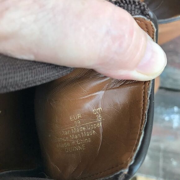 Franco Sarto Quinne Tan Leather Ankle Boots 8 - Picture 12 of 13